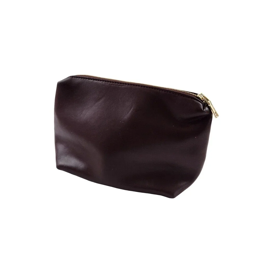 Anthropologie Ring Handle Crossbody Bag Burgundy Croc Embossed EUC